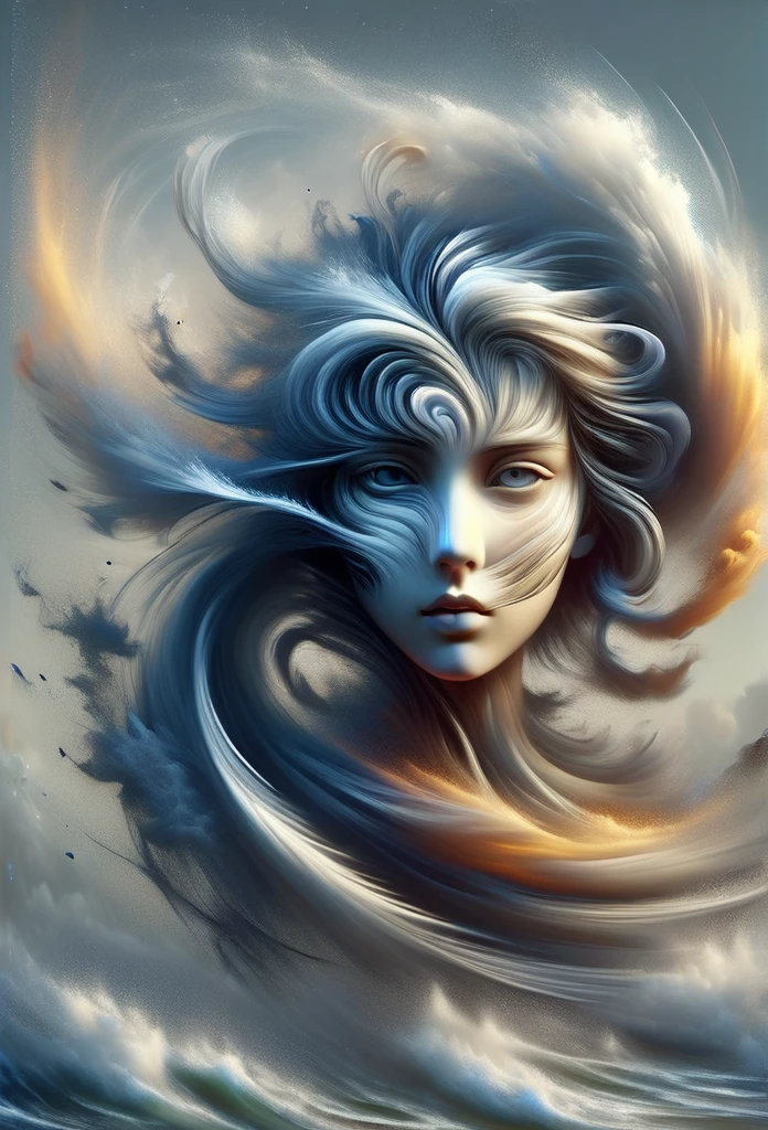 (Optical Illusion:1.4), a girl made of wind, (best quality, masterpiece, Representative work, official art, Professional, 8k)