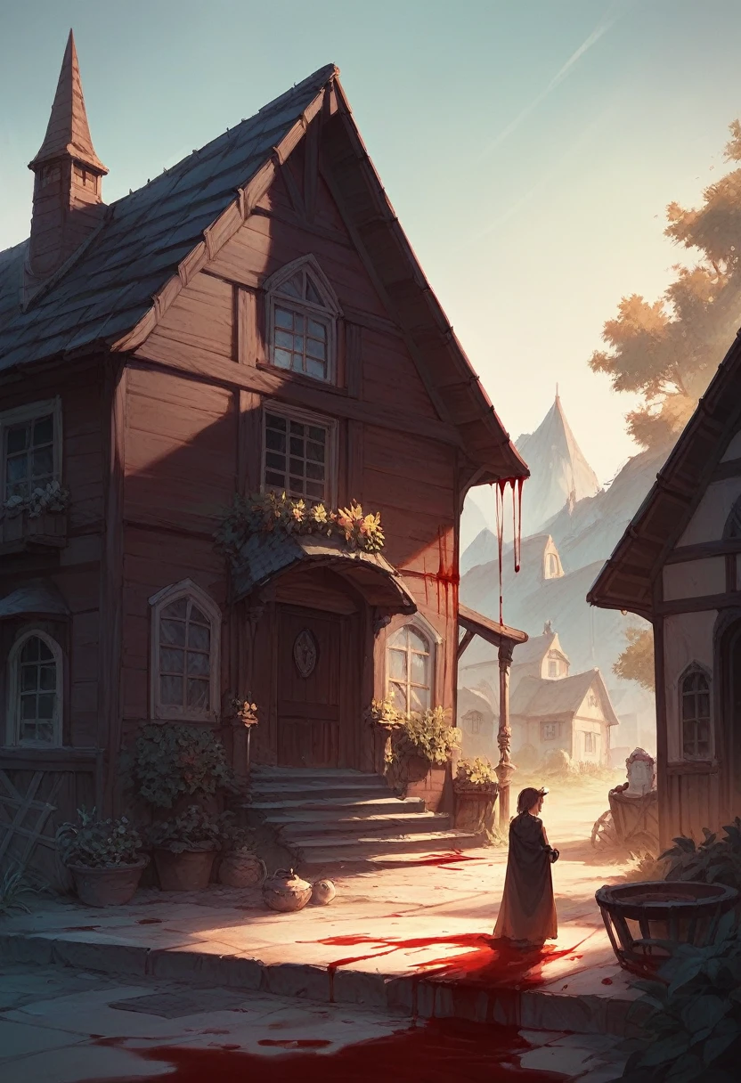 detailed, a house, blood and flesh, sc0rn