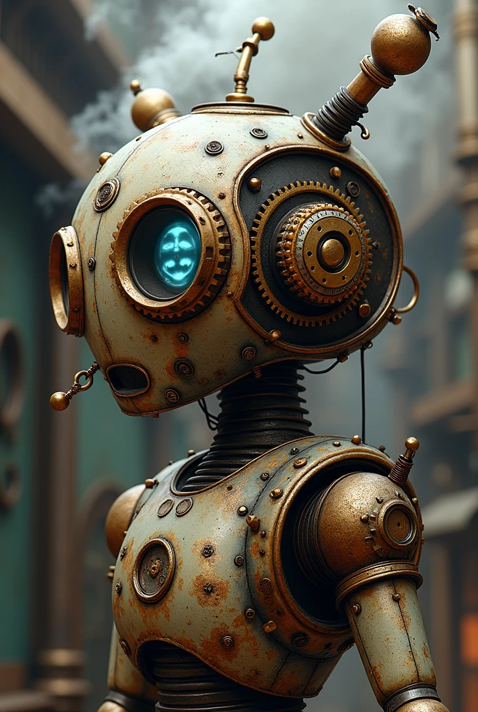 Robot logo for steam fair
