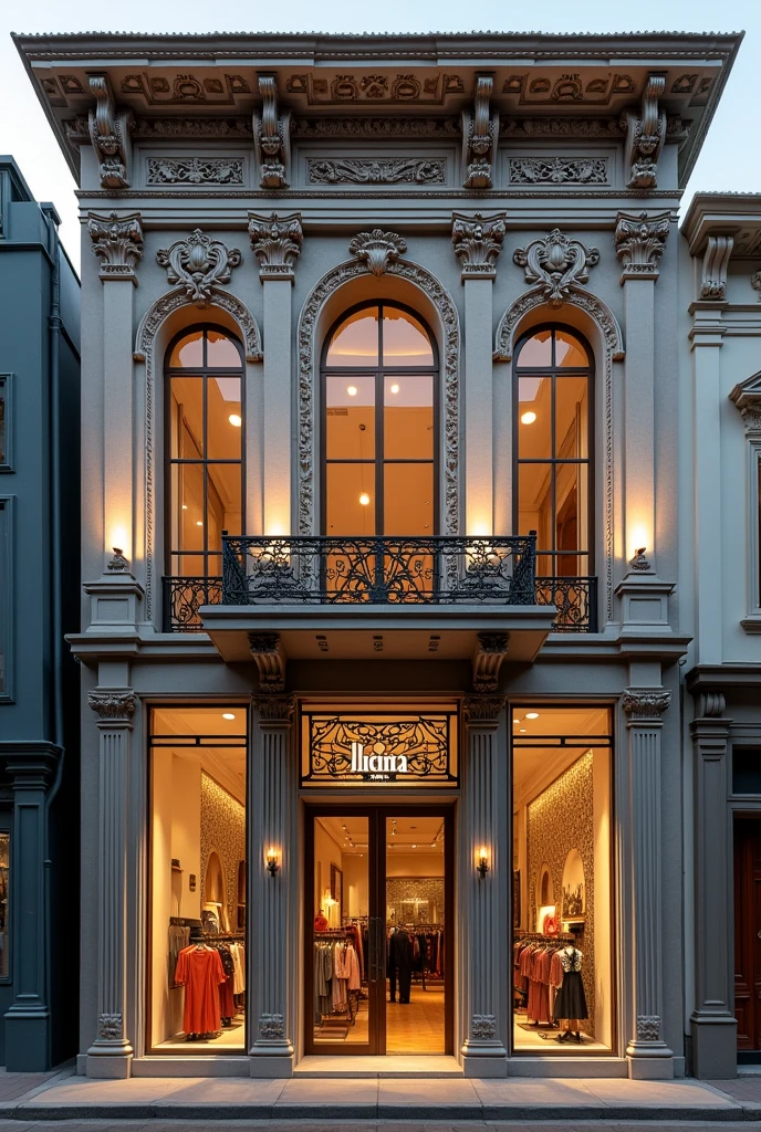 The facede of the fashion store is called Ellincina