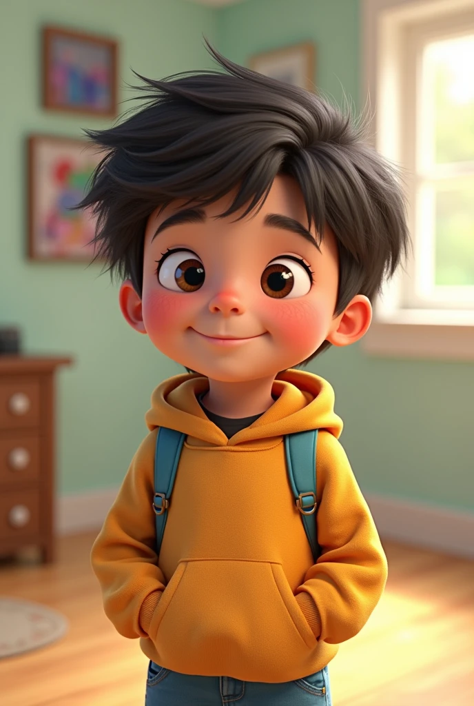 Animated Realistic Preschool Student Kids