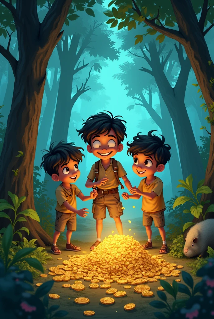 एक बार की बात है, एक छोटा सा गाँव था जहाँ एक चुलबुला लड़का, राजू, रहता था। राजू को साहसिक कहानियों का बहुत शौक था। एक दिन, उसने सुना कि गाँव के पास एक पुरानी जंगल में एक खज़ाना छिपा हुआ है।
राजू ने अपने दोस्तों, चिंटू और पिंटू, को बुलाया और तीनों ने मिलकर उस जंगल की ओर सफर शुरू किया। जंगल में चलते-चलते उन्हें बहुत सारे अजीबो-गरीब जानवर मिले, जैसे एक बोलता हुआ खरगोश और एक नाचता हुआ बंदर।
उन्होंने उन जानवरों से मदद मांगी, और सभी ने मिलकर एक पुरानी खज़ाने की नक्शा ढूंढ निकाली। अंत में, उन्होंने खज़ाना खोज लिया, जो सोने और अनमोल रत्नों से भरा हुआ था। राजू, चिंटू और पिंटू ने फैसला किया कि वे इस खज़ाने का इस्तेमाल गाँव की मदद के लिए करेंगे, और ऐसा ही किया।
सबने मिलकर खुशी से जीना शुरू किया, और राजू की दोस्ती और साहस
Videos