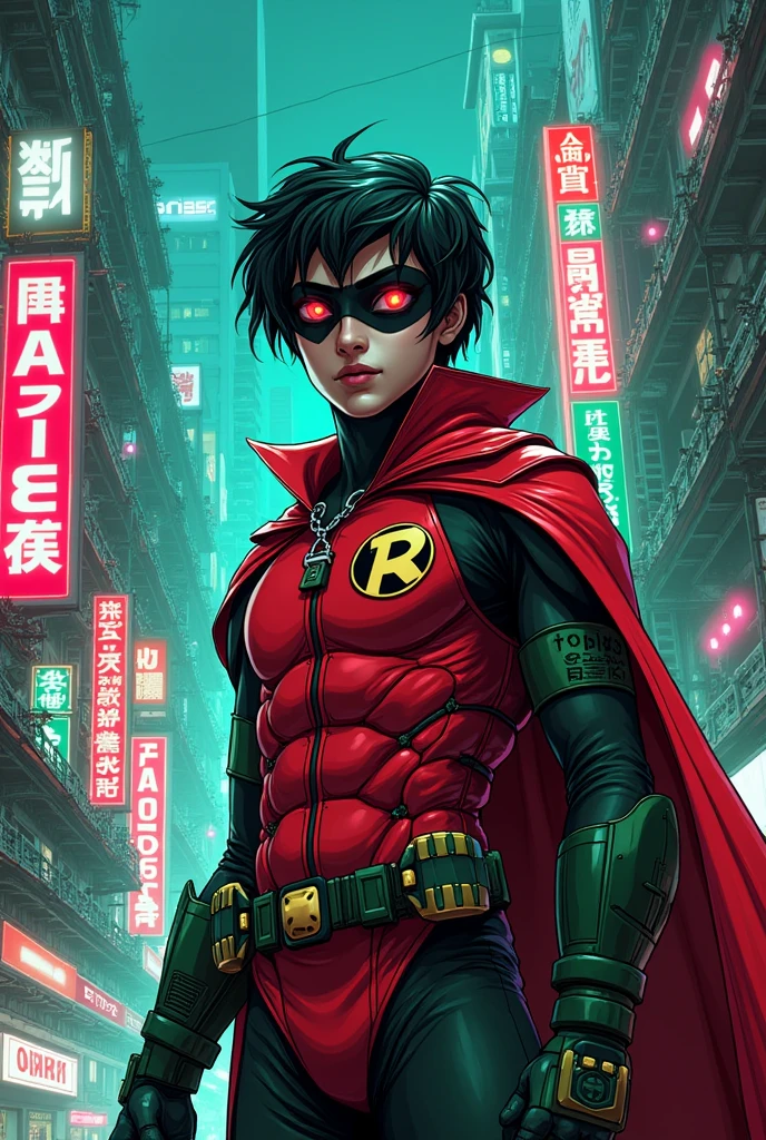A picture of Robin (demian) merged with the word Tokyo