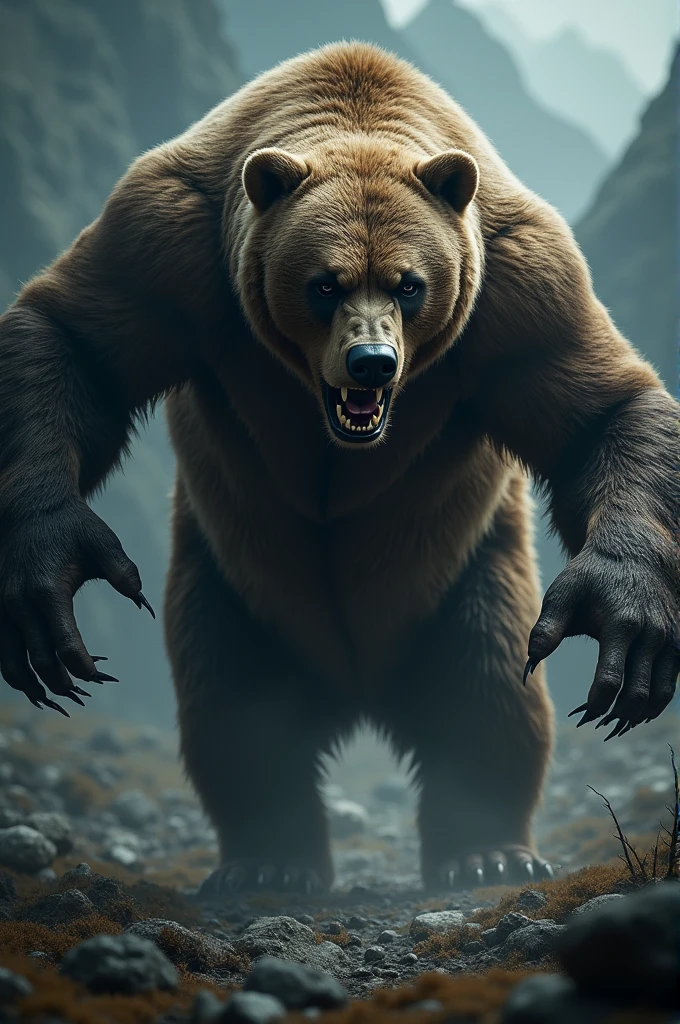 Claw catching bear