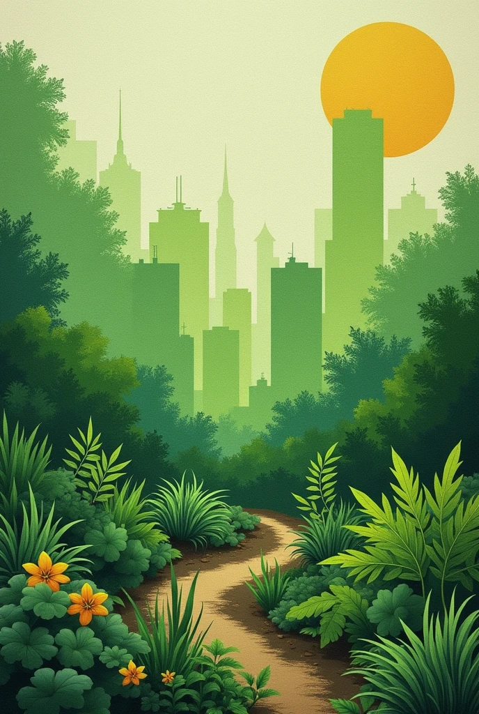 Based on this idea: Urban residents and small farmers need tools to facilitate the practice of urban agriculture due to limited space and lack of knowledge about sustainable food cultivation, resulting in wasted resources and a lack of healthy food, in addition to not using waste as fertilizer. I want to create a platform, create canvases with green colors related to the environment