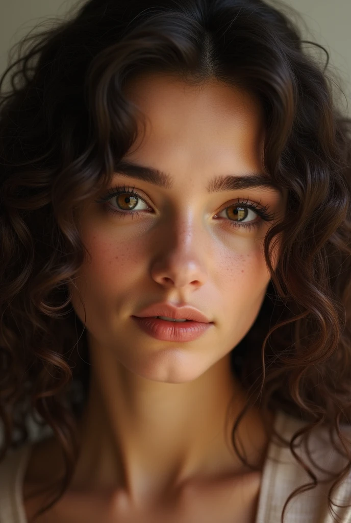 Woman Age: 16 to 17 years old Hair: curly, a little lower than the shoulder Skin: Parda Nose: average, round eyes: amêndoados, color brownish black Face: Arrdondado