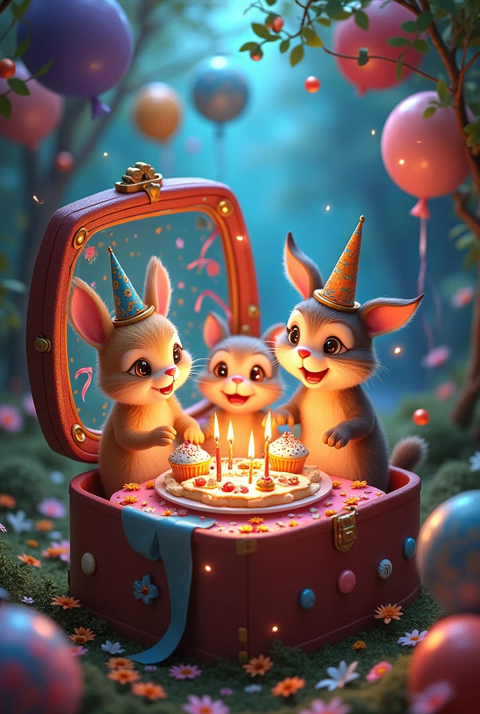 A birthday party in a box

