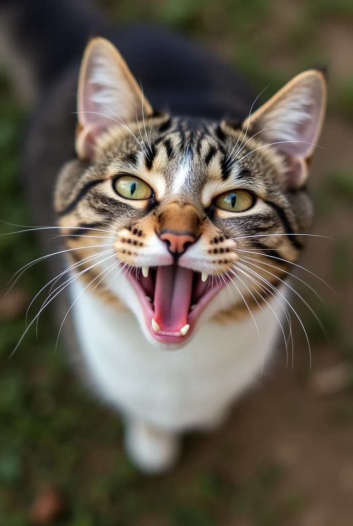 A HAPPY cat IN THE CLOSEUP
