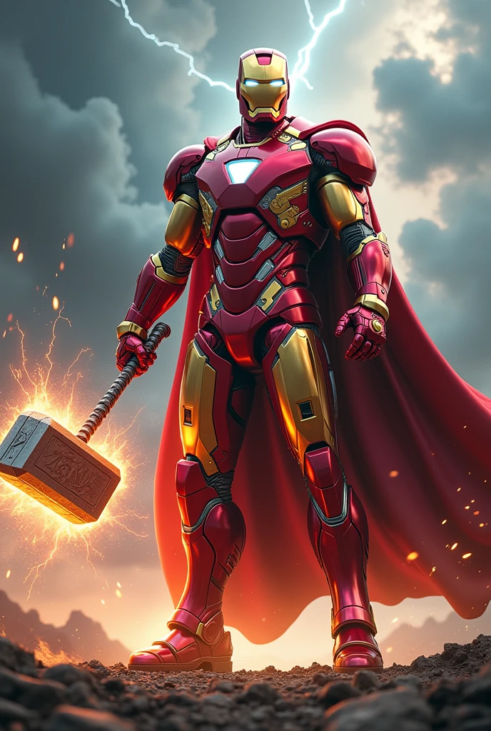Photo fusion of Ironman and thor