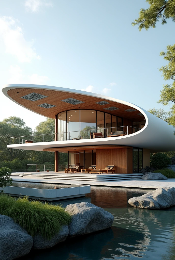 Japan&#39;s Future House with a Large Roof