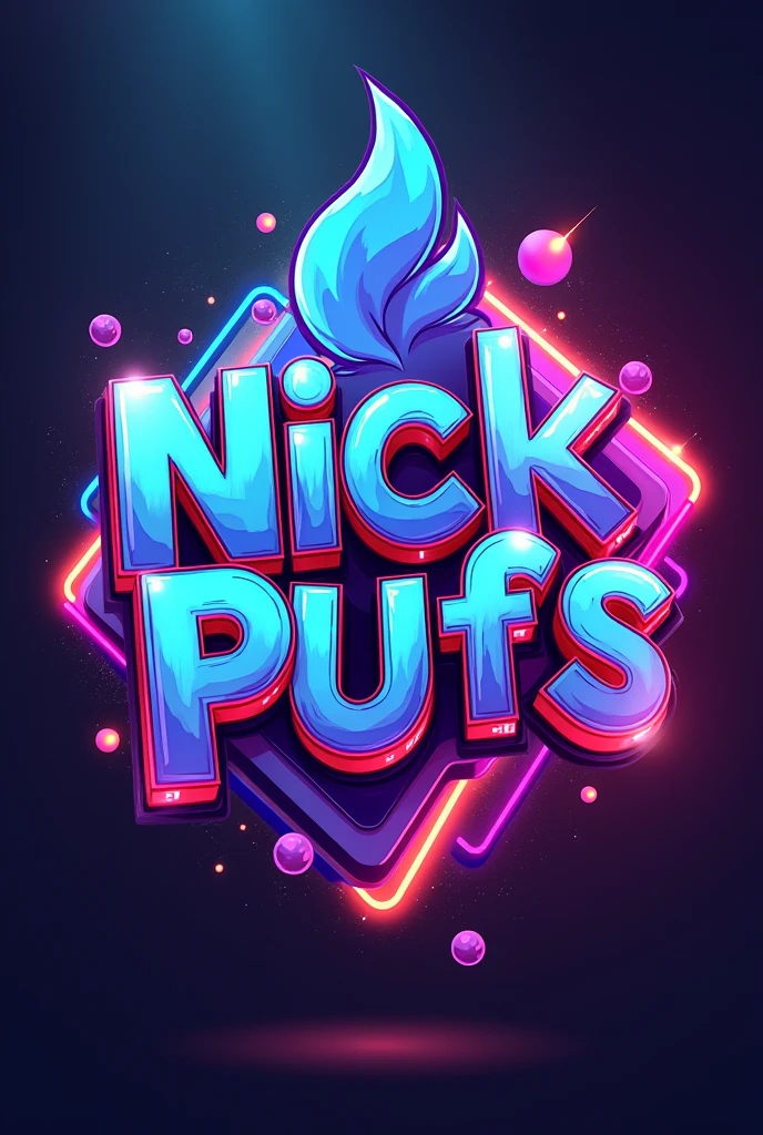 Estampa vape com nome nick pufs