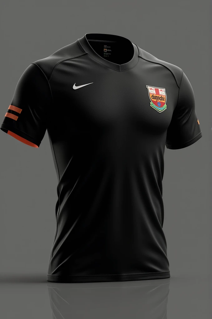 Make a team shirt,black,with simple details