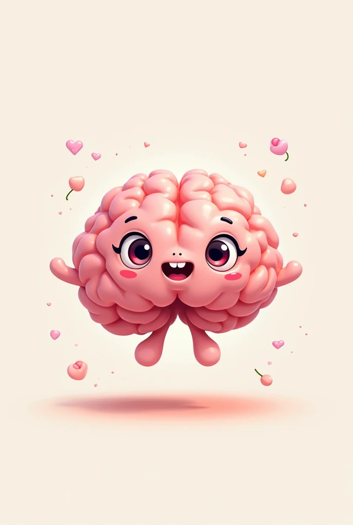 Cute brain caartoon