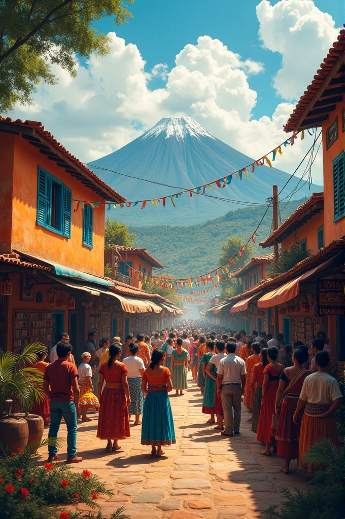 An image of interculturality in Guatemala, containing a message