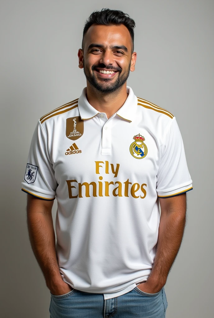 Dr Younus with real madrid t-shirt