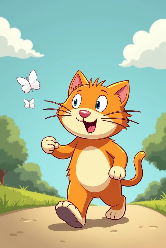 CARTOON CAT WALKING