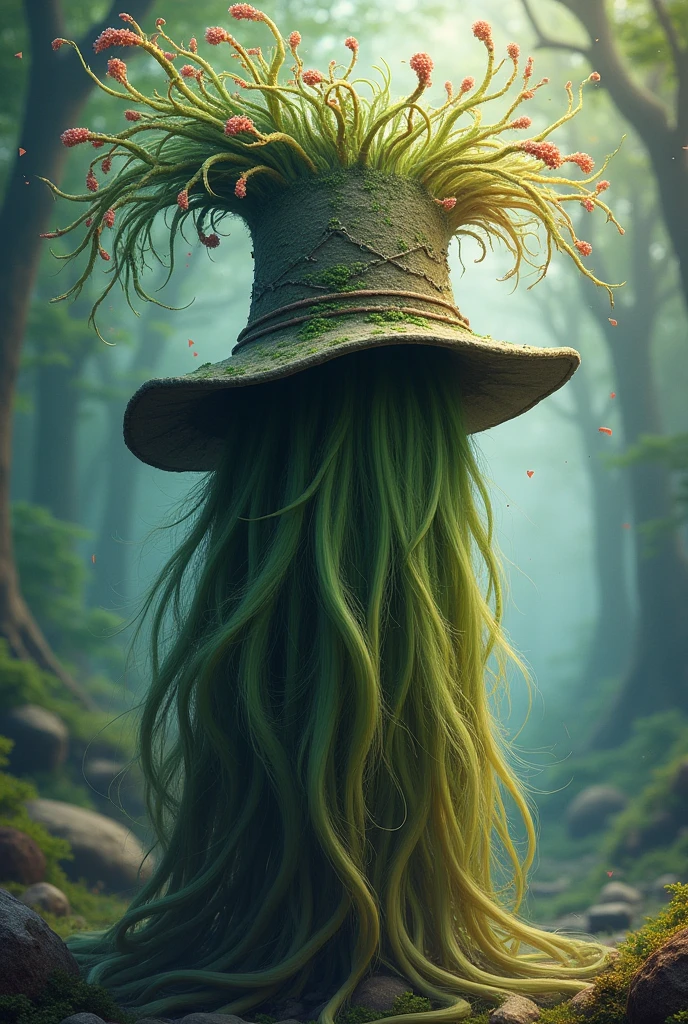 Hat that grows hair object