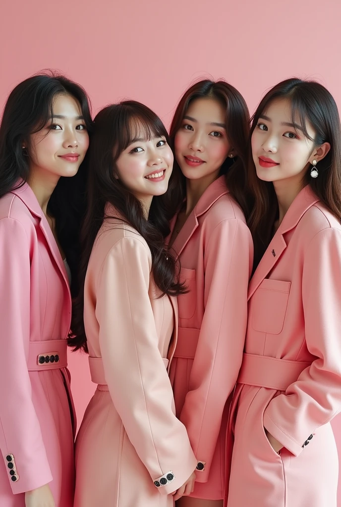 Debut jacket photo of new 4-member KPOP girls idol group debuting in 2030