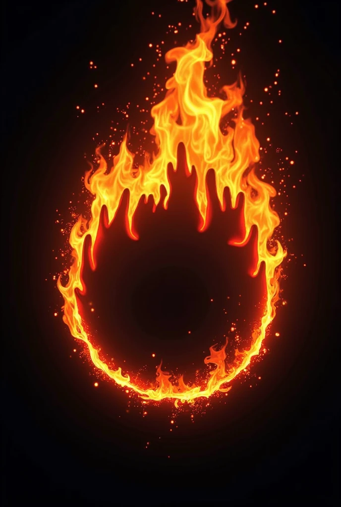 Create a free fire logo showing anger, hatred, determination, strength and commitment