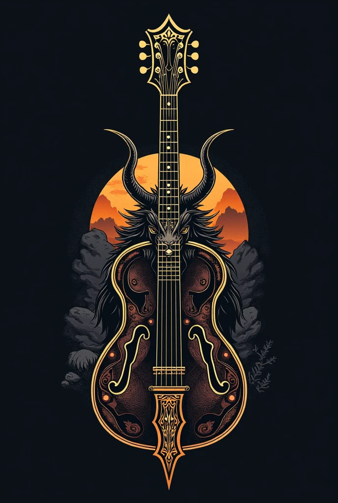 Bagual logo guitar sticks