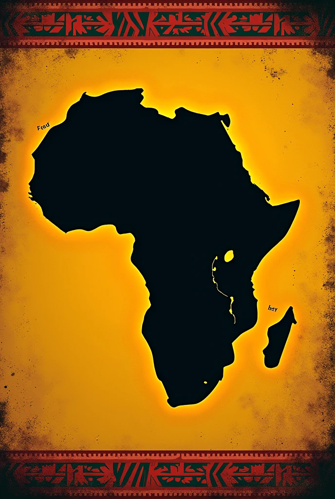 interclass flag with black africa theme