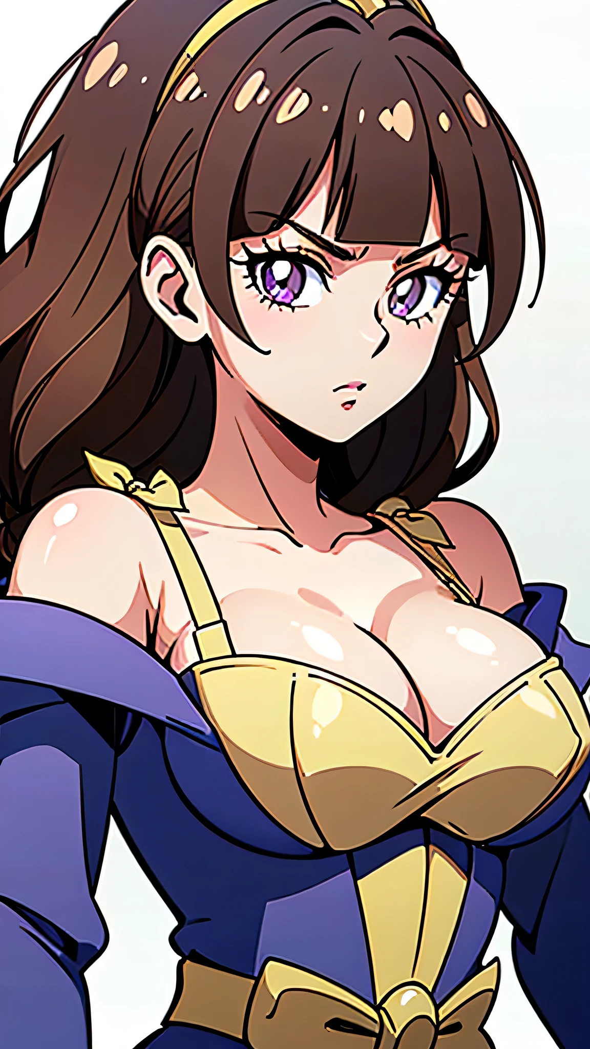 1 girl, (solo), ((amanogawaki)), best quality, highres, high quality, 8k, HD, super detail, anatomically correct, UHD, accurate, (masterpiece:1.0), (high quality:1.0), (ultra detailed), (no background), (white background), Looking At viewer, Serious Face, detailed eyes, (MFBP1)