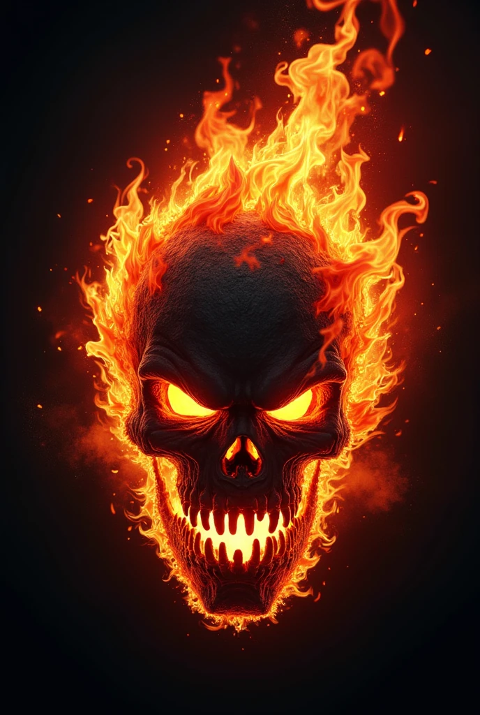 Create a free fire logo showing anger, hatred, fury, determination and commitment to the name insanity