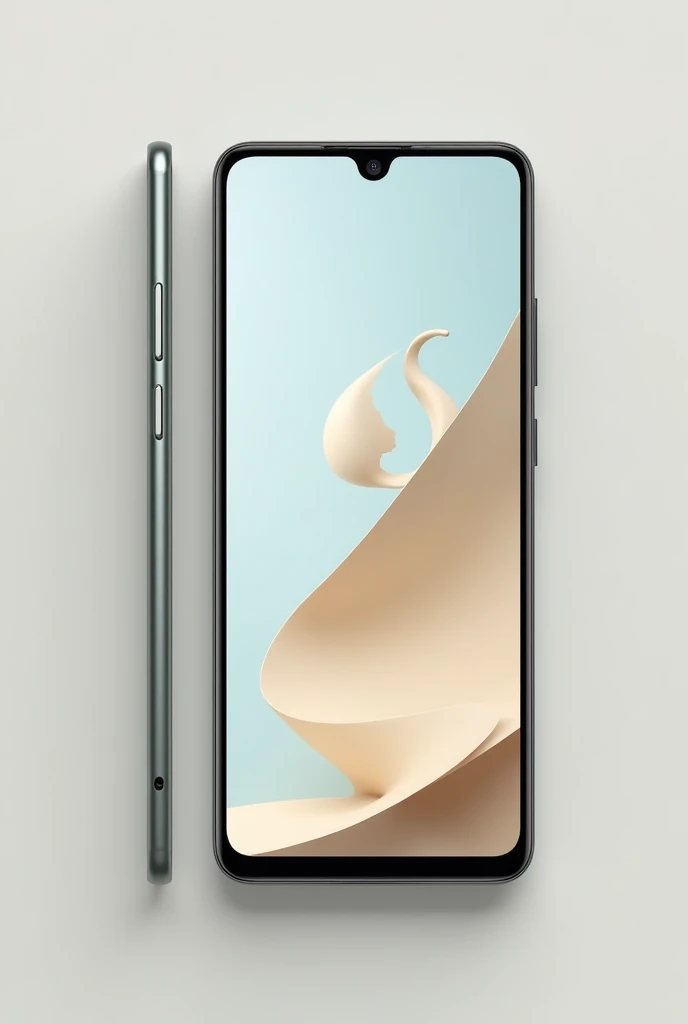 Make a cell phone with a bitten pear symbol, and the brand name is pera pad, put this behind the cell phone and I just want the image of the cell phone without putting the pear in the image