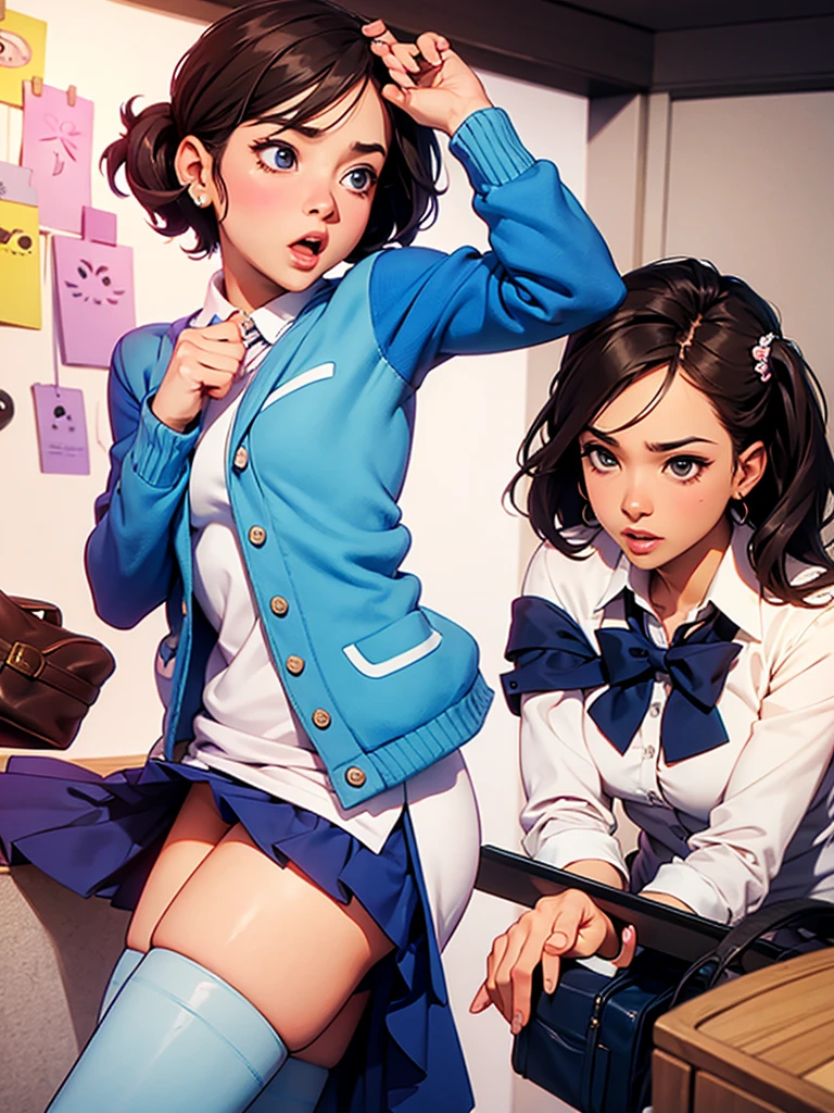 expressive pose preppy