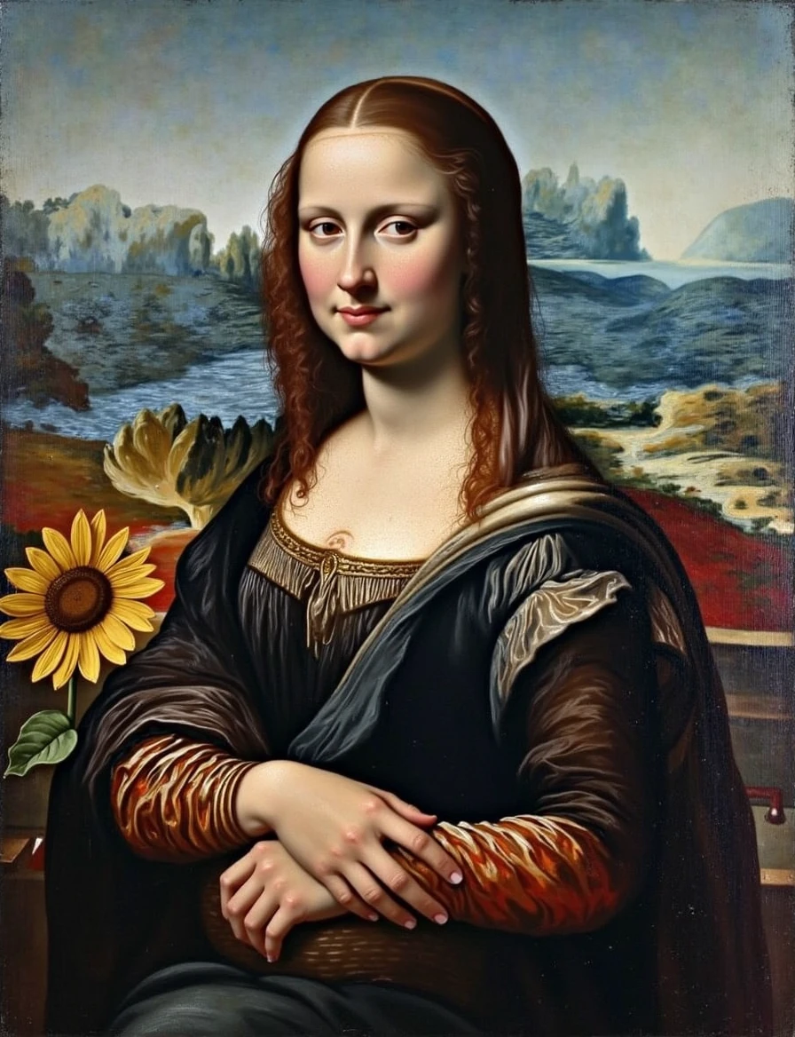 Change the background to sunflowers