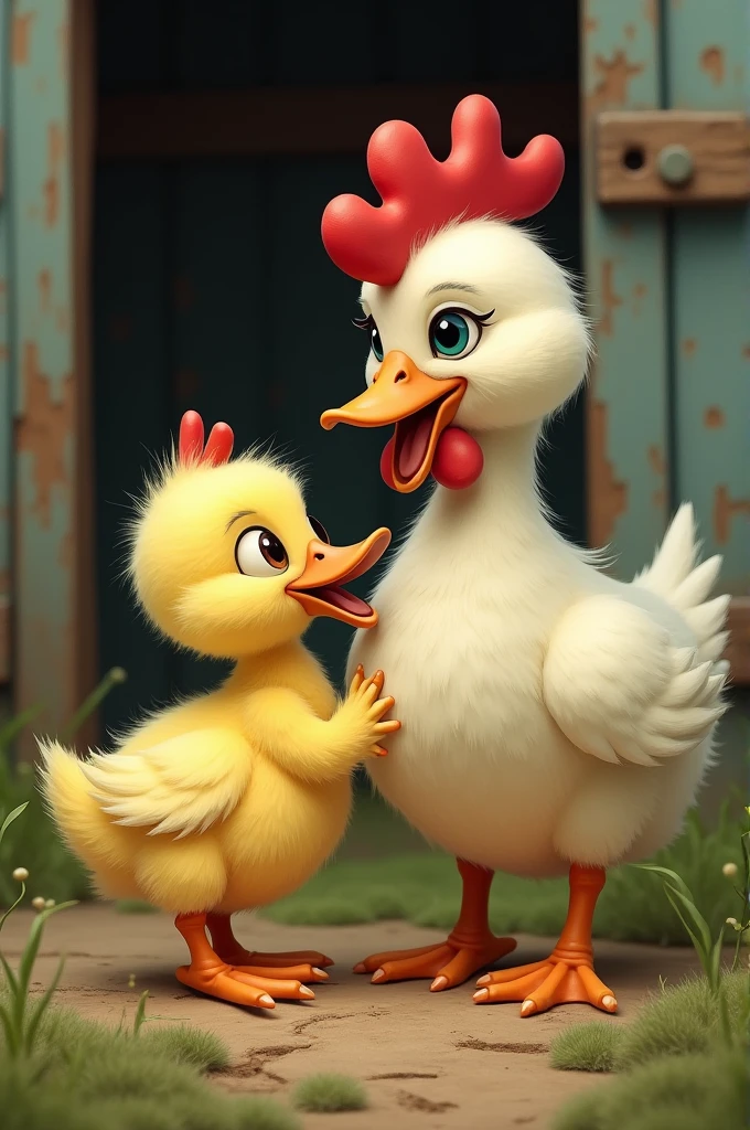 Raise a duck by talking to a chicken
