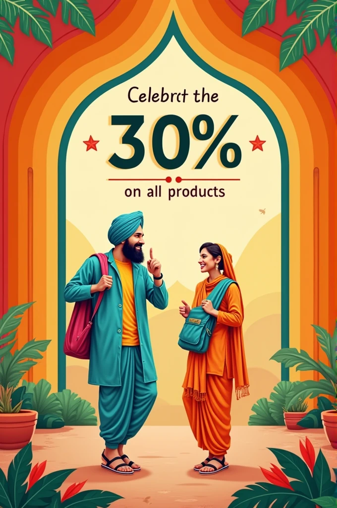 Generate a Facebook post for me where I give my customers a sale and discount of 30% off. Sale name is "Azadi sale"