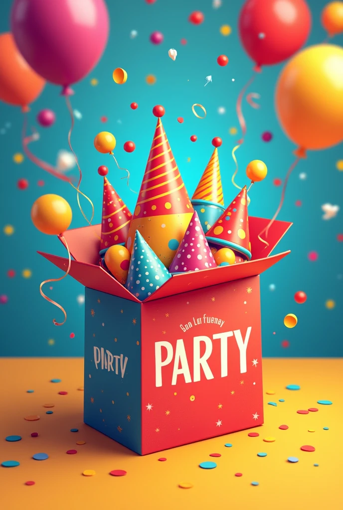 Logo of a party on the box