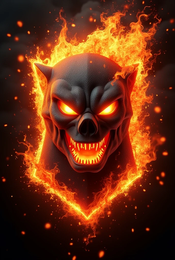 Create a 3D free fire logo showing anger, fury, determination and commitment with the name insanity highlighted
