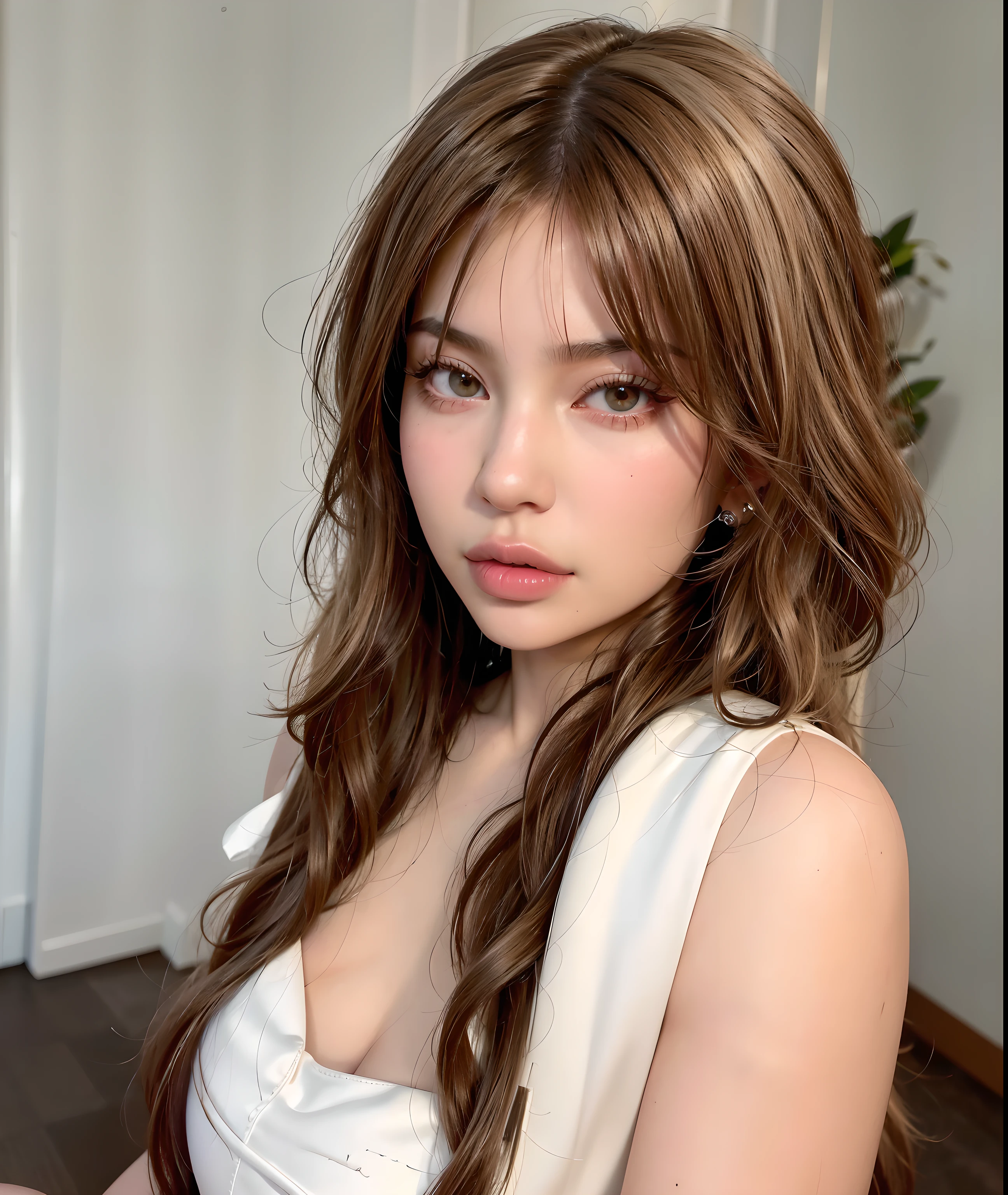 Blonde woman with long hair and piercings posing for a photo., with long black hair, with long black hair, Perfect white hair girl, Ava Max, tifa lockhart with black hair, pale porcelain white skin, anime girl in real life, with black hair, extremely black hair, very black hair, with long black hair, her hair is black