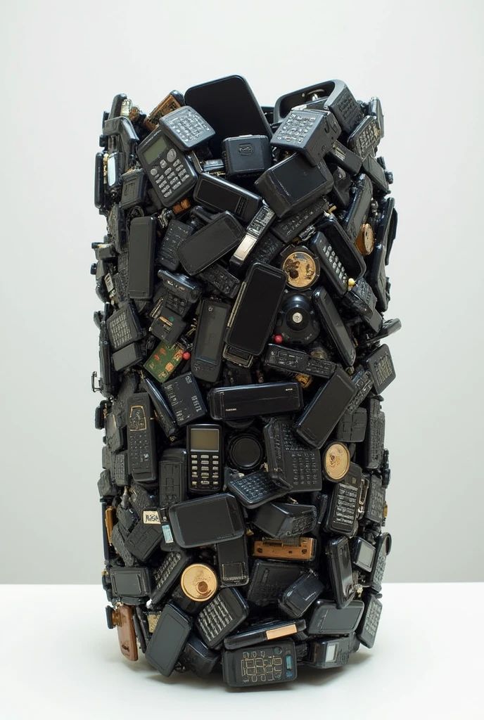 Container made of cell phones