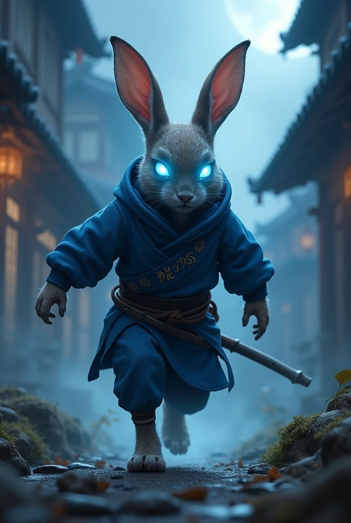 Rabbit blue eyes ninja 