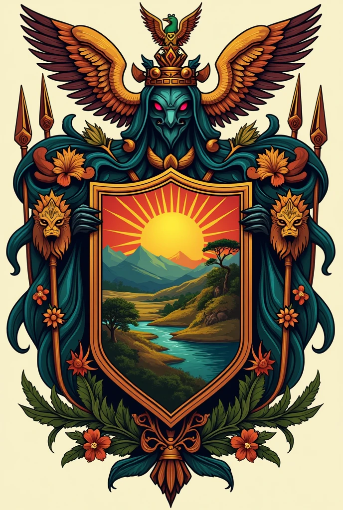 make a coat of arms that represents Africa