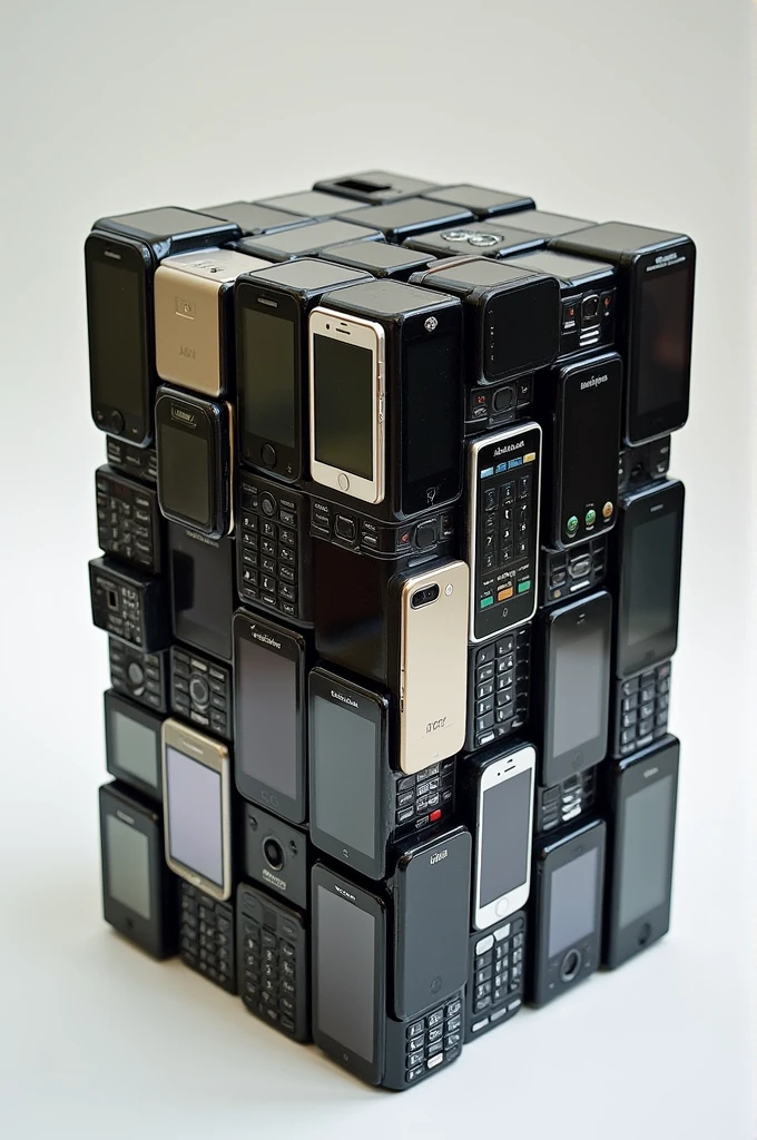 Container made of cell phones
