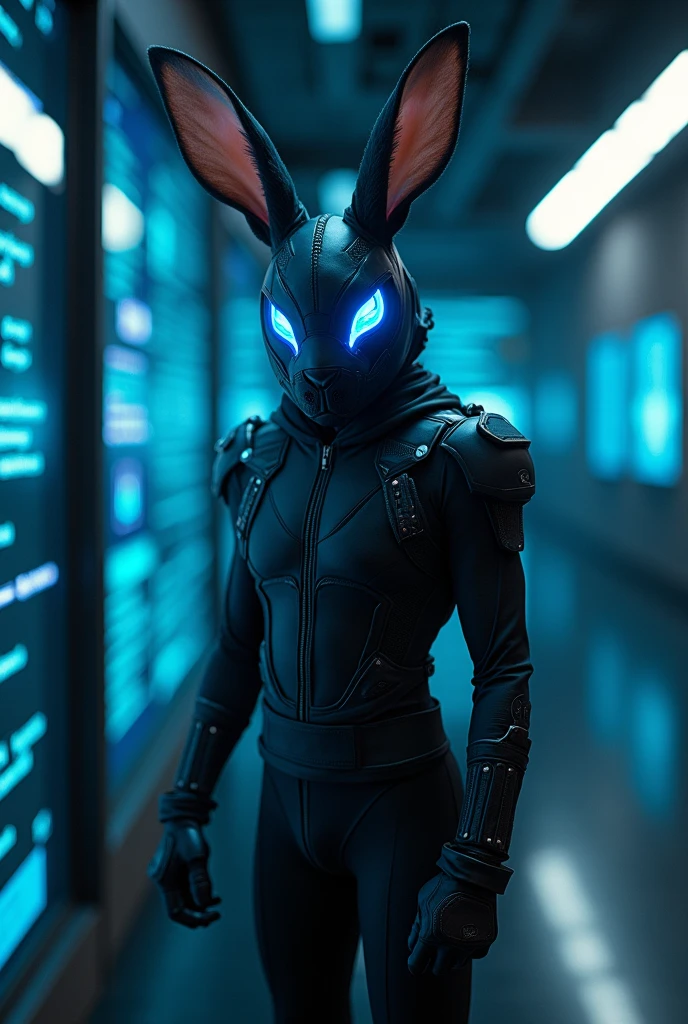 Blue Eyes Ninja Rabbit LOGON