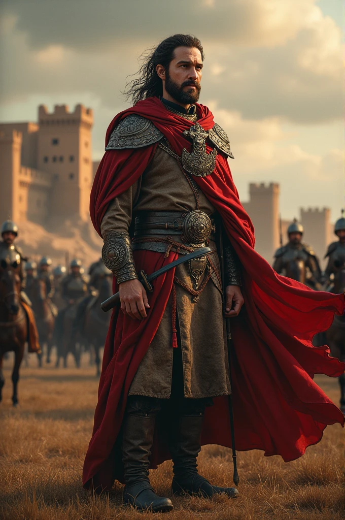Discover the untold story of Baldwin, the leper king, whose faith and bravery changed the course of history. Dive into this epic tale now!"hyperealistic cinematic 8k 