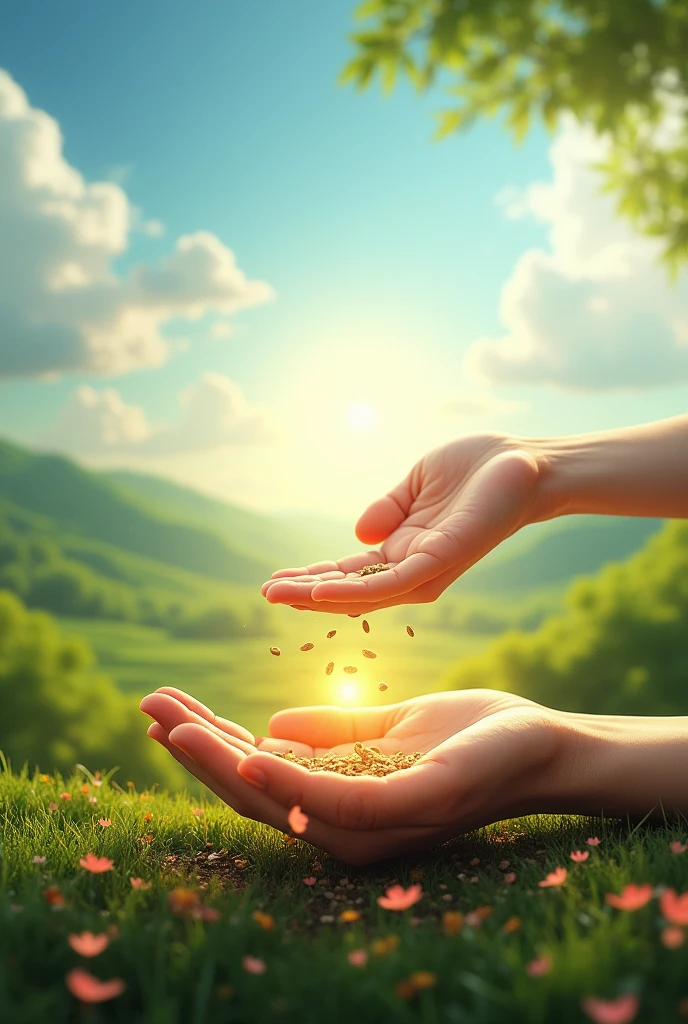 A cdi that says sowing hope, love and peace