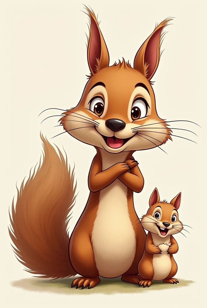 GATO CARICATURE, A squirrel, a dog, a hamster, A CAPIBARA