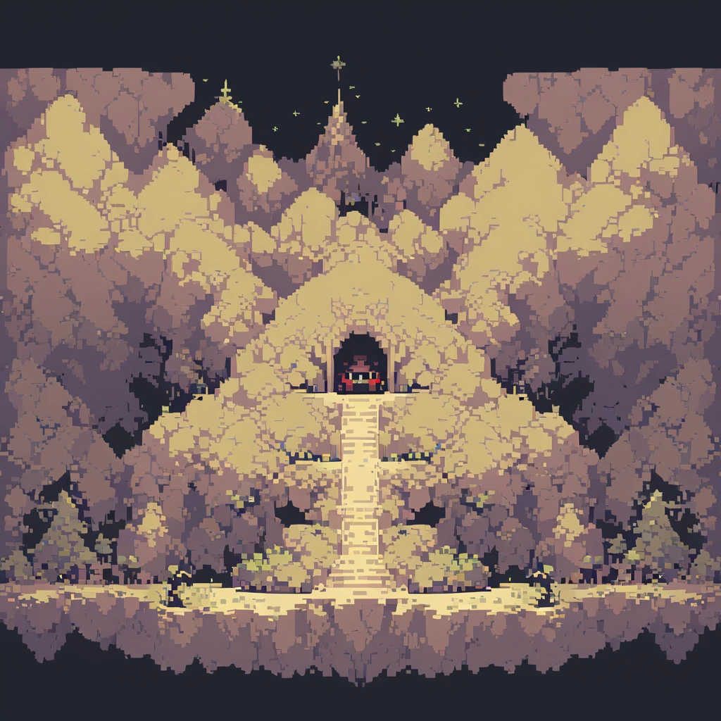 The prompt for generating a pixel art could be: "pixel art,(best quality, high resolution, detailed),(retro, nostalgic) colors,8-bit style,crisp lines and edges,small canvas,blocky pixels,limited color palette,low-fi graphics,dark colors,iconic pixel characters, inside mountain cave, obscure, undead"