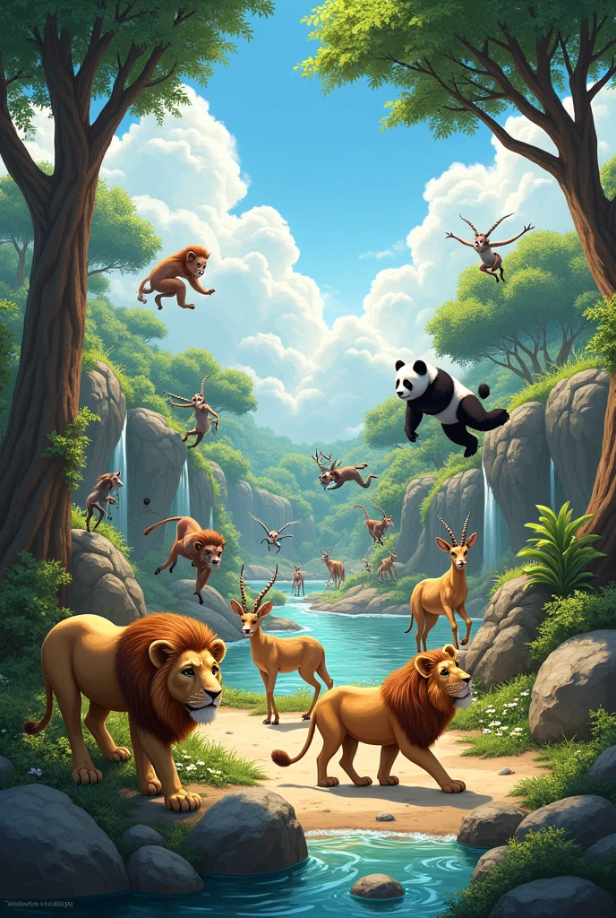 Animals in the zoo