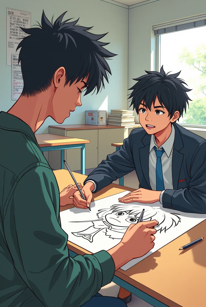A person at school Gay man With a friend SCP 1008 Manga drawing and me from Japan