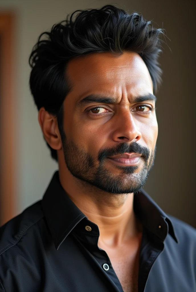 I am a confident, wise and fit person. My hairs are black and comb and make hair line from right side like Bollywood actor Ajay Devgan. My face is long, eyes are small and brown, little thick nose ween the eyes and my nose tip is straight. Beutiful lips. Light dark mustech hairs above the lips.
Chicks are a little flippy and the chin is a little pointed. Face shape is oval like an egg.
I am an indian