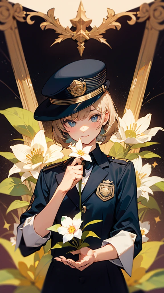 lotto flower,officer,evening, starry 