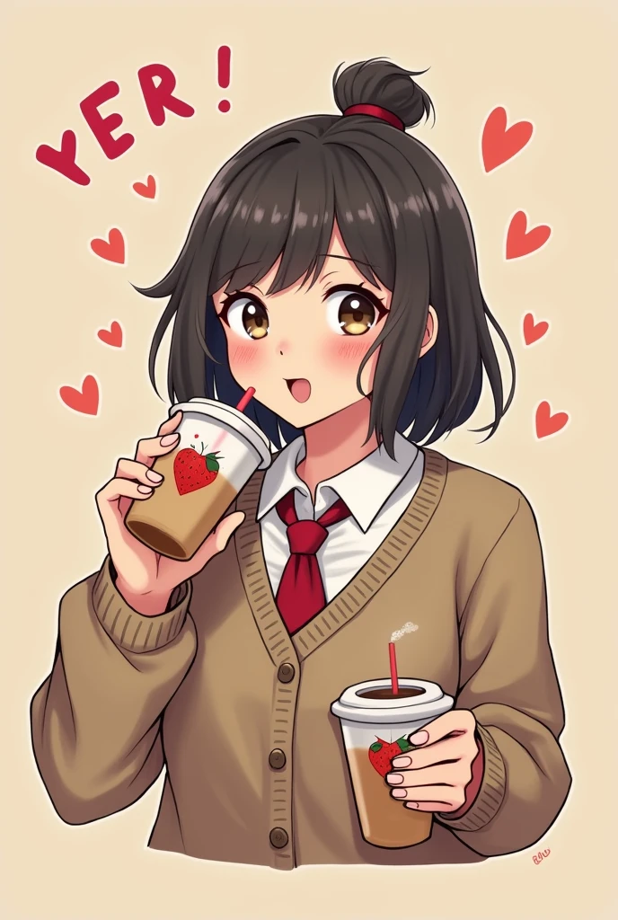Help me make a picture called "You are worthy of being the class monitor",The school bully can also take down the cover of the romance novel "。Bring the author's name "Milk Tea Loves Drinking Milk Tea",Just need these words
