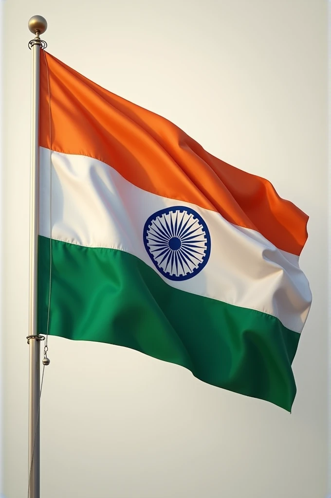 8D Indian flag, potrait, realistic, whatsapp dp size